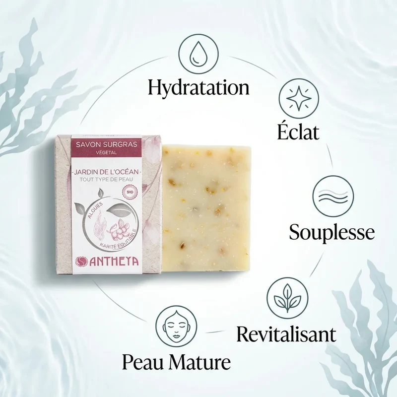 Savon solide aux algues - Peaux Matures - 100 g - Antheya