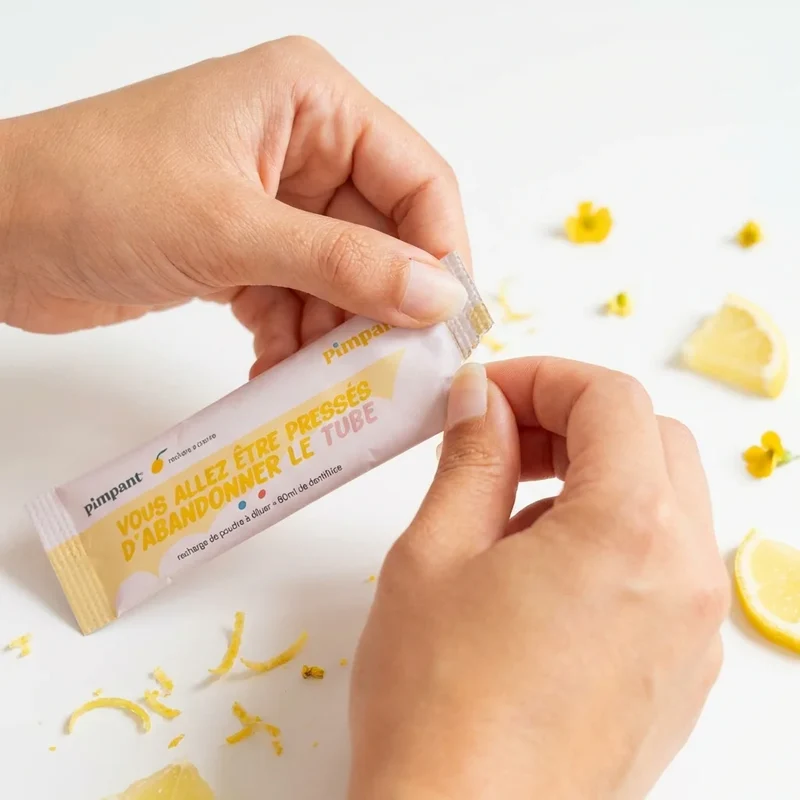 Dentifrice Citron en Poudre à Diluer - 8 g - Pimpant