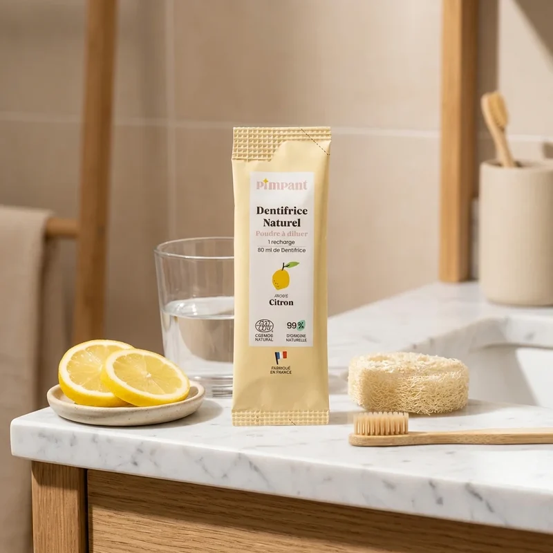 Dentifrice Citron en Poudre à Diluer - 8 g - Pimpant