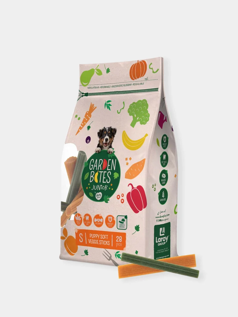 Friandises à mâcher pour chiot - Garden Bites Puppy Soft Veggie Sticks