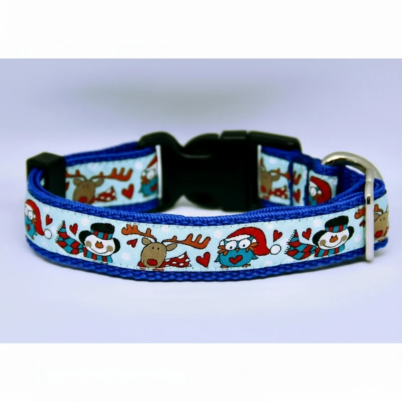 Collier pour chien Noël – Bonhomme de neige & Renne