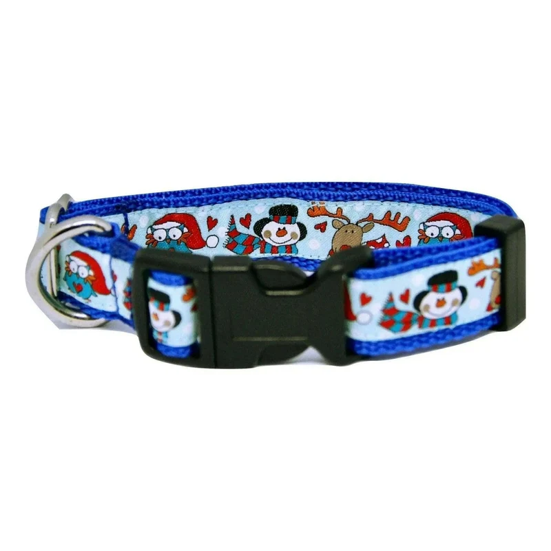 Collier pour chien Noël – Bonhomme de neige & Renne