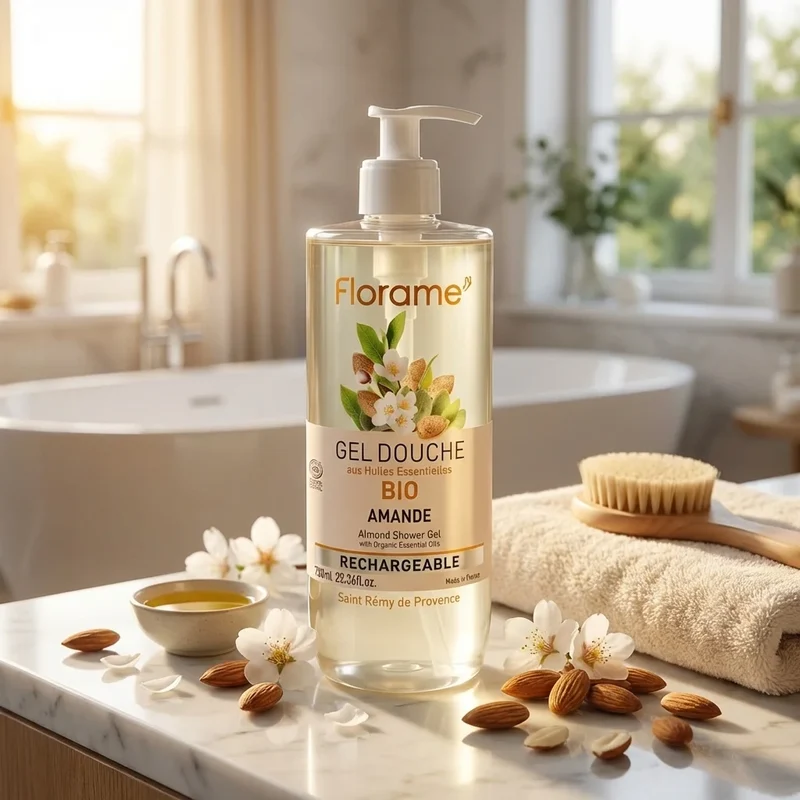 Gel Douche Amande Bio - 750 ml - Florame