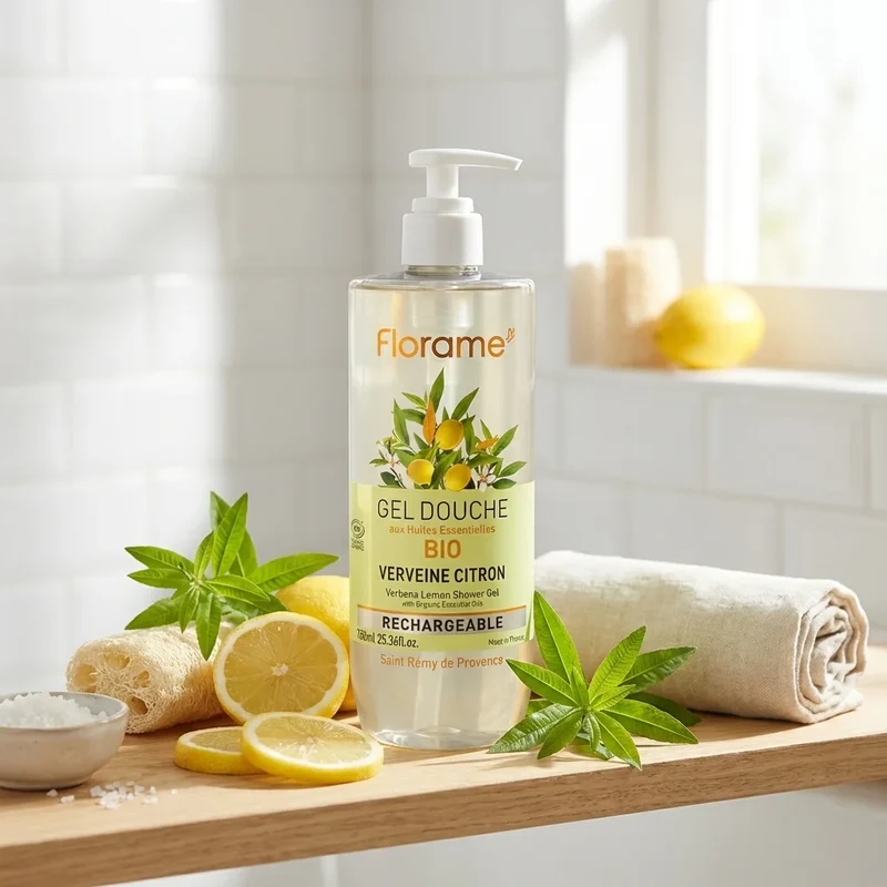 Gel Douche Verveine Citron Bio - 750 ml - Florame