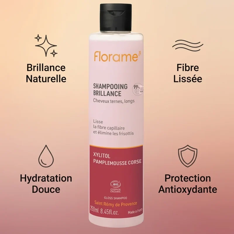 Shampooing Brillance Bio - 250 ml - Florame