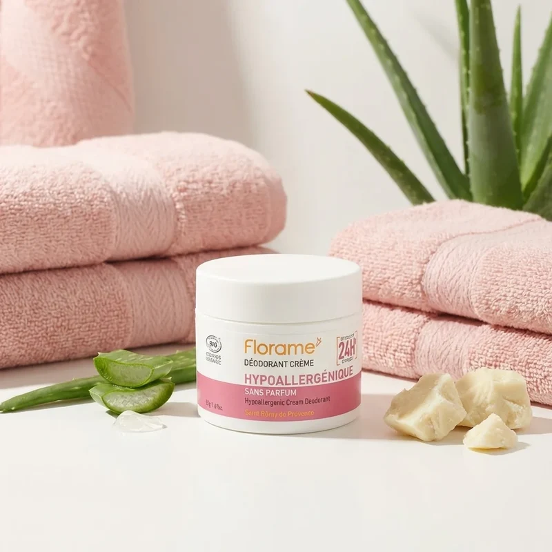 Déodorant Crème Hypoallergénique Bio - 50 g - Florame