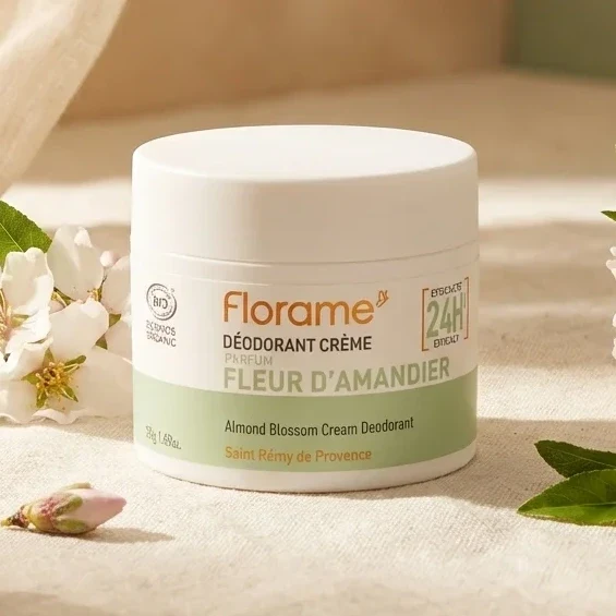 Déodorant Crème Fleur d’Amandier Bio - 50 g - Florame