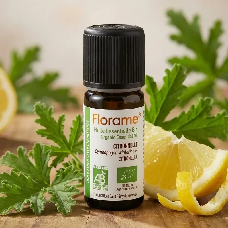 Huile Essentielle de Citronnelle Bio - 10ml - Florame