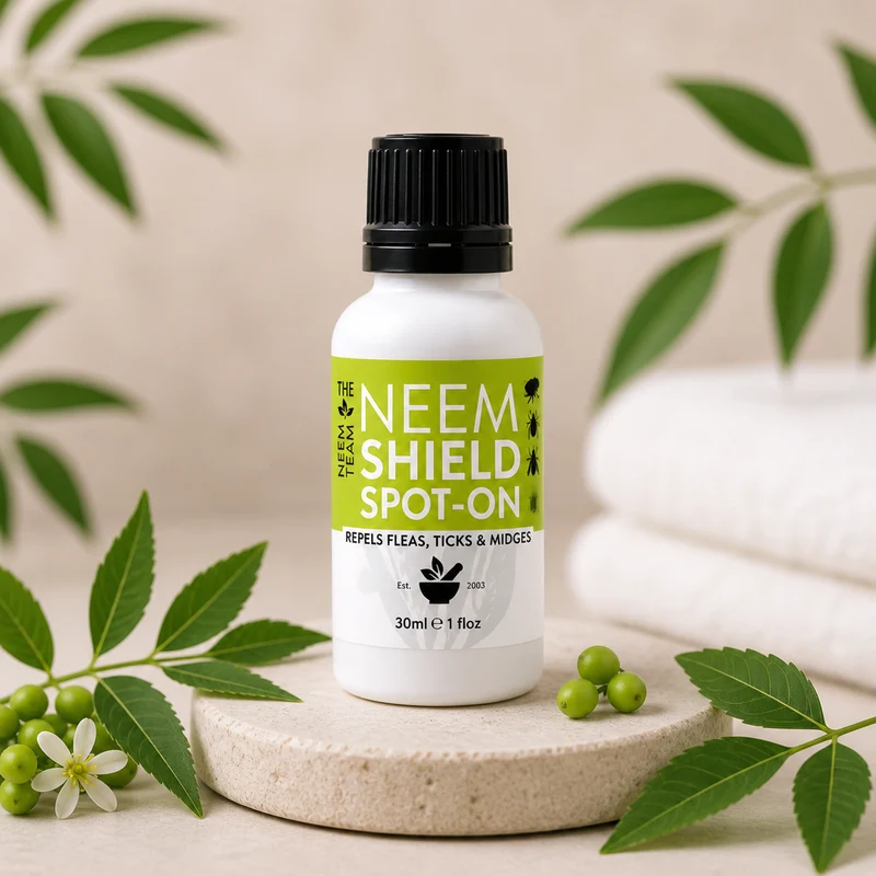 Neem Shield Pet Spot-On Anti-Puce et Tique naturel pour chiens et chats