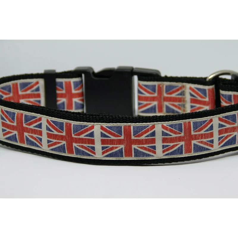 Collier pour Chien XL 'Drapeau du Royaume Uni '
