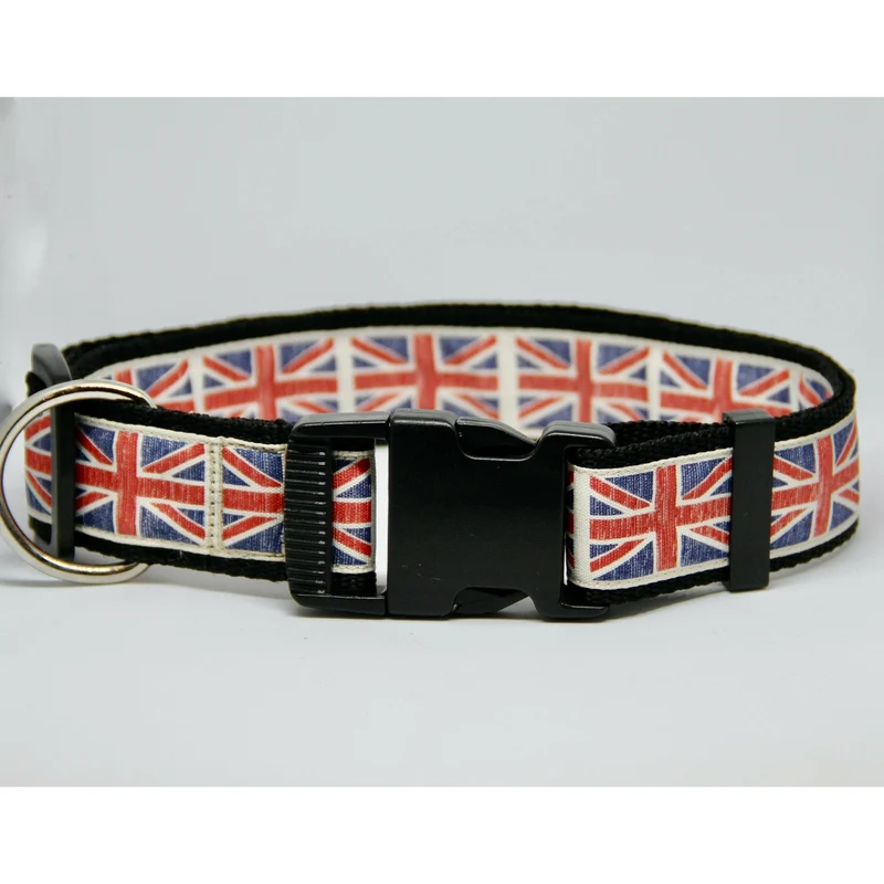 Collier pour Chien XL 'Drapeau du Royaume Uni '