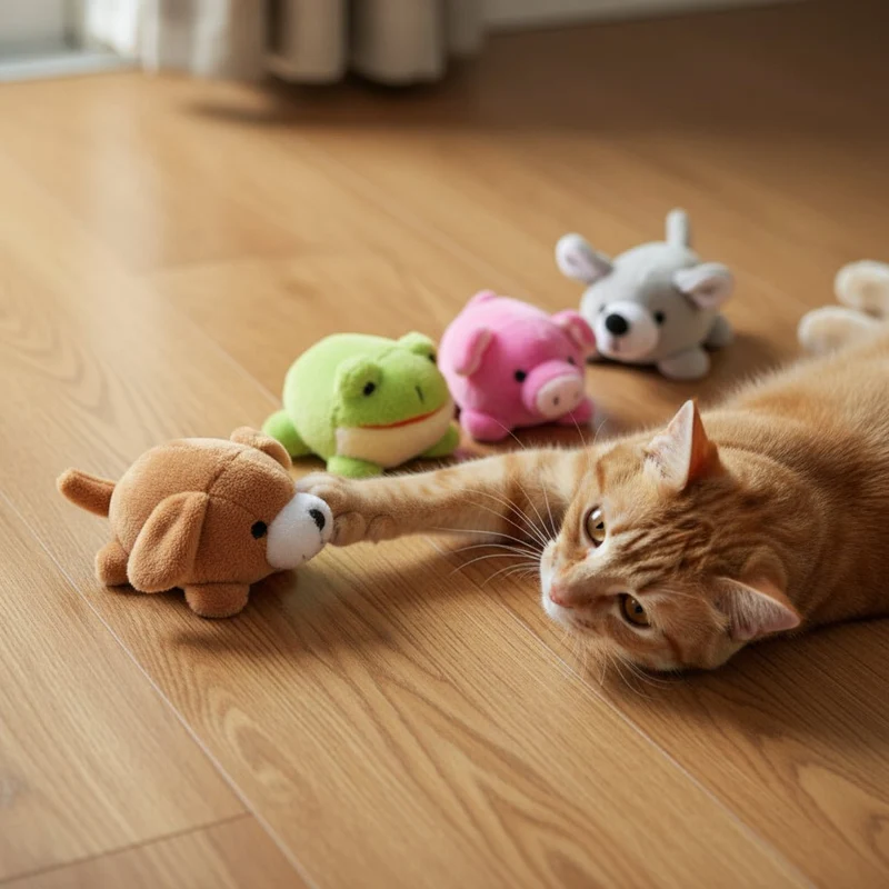 Jouet pour chat Peluche vibrante