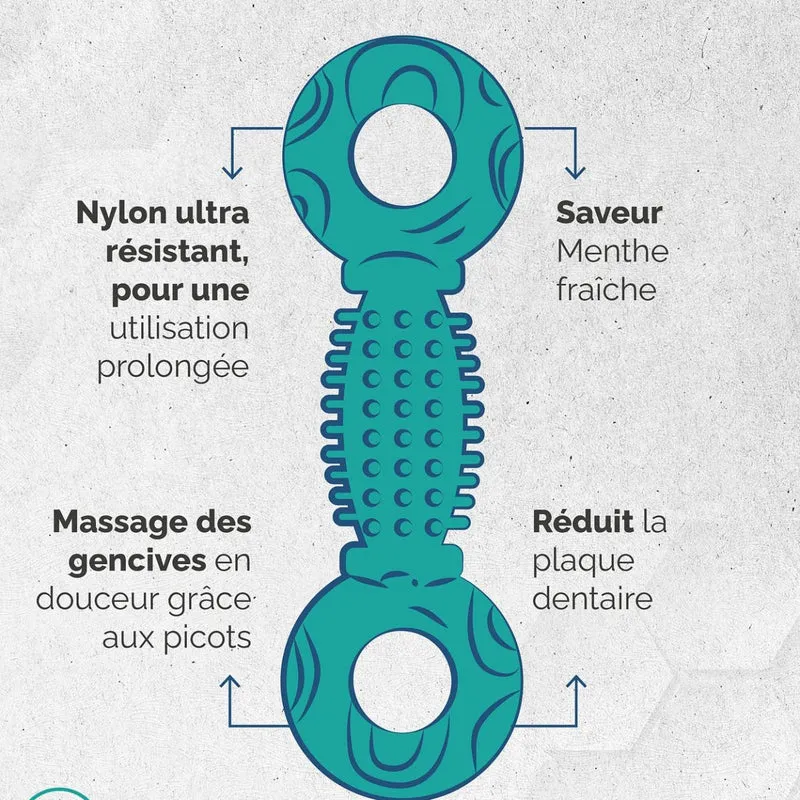 Os Dentaire Anti-Tartre jouet pour Moyen/Grand chien