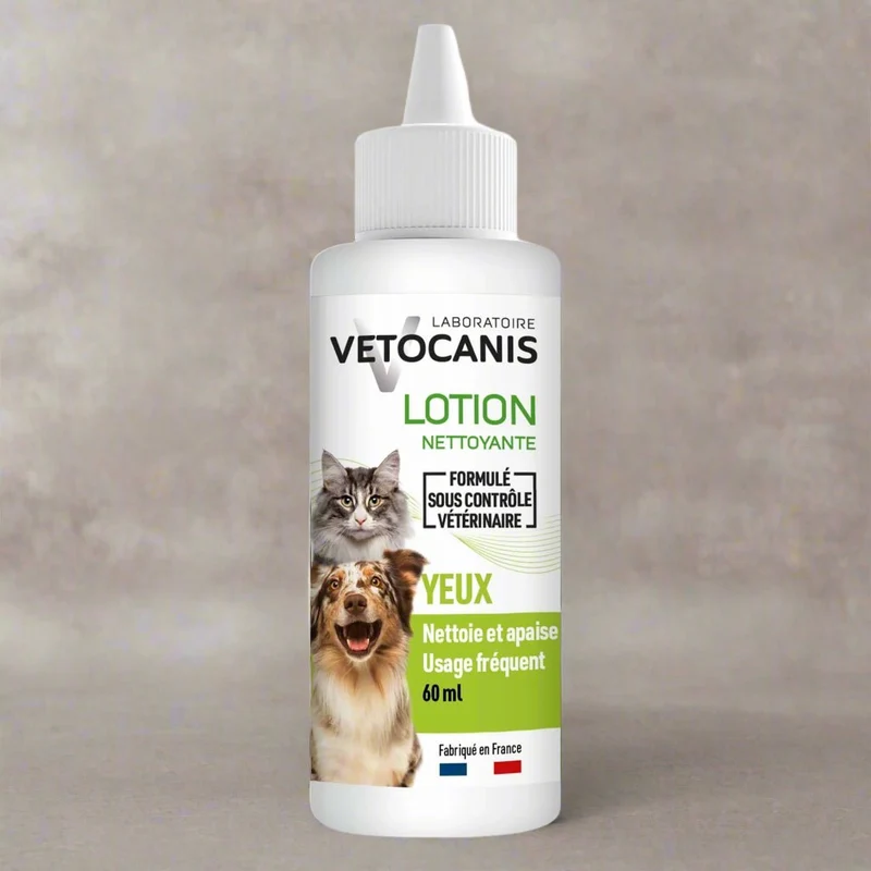 Lotion Nettoyante des Yeux pour Chien et Chat