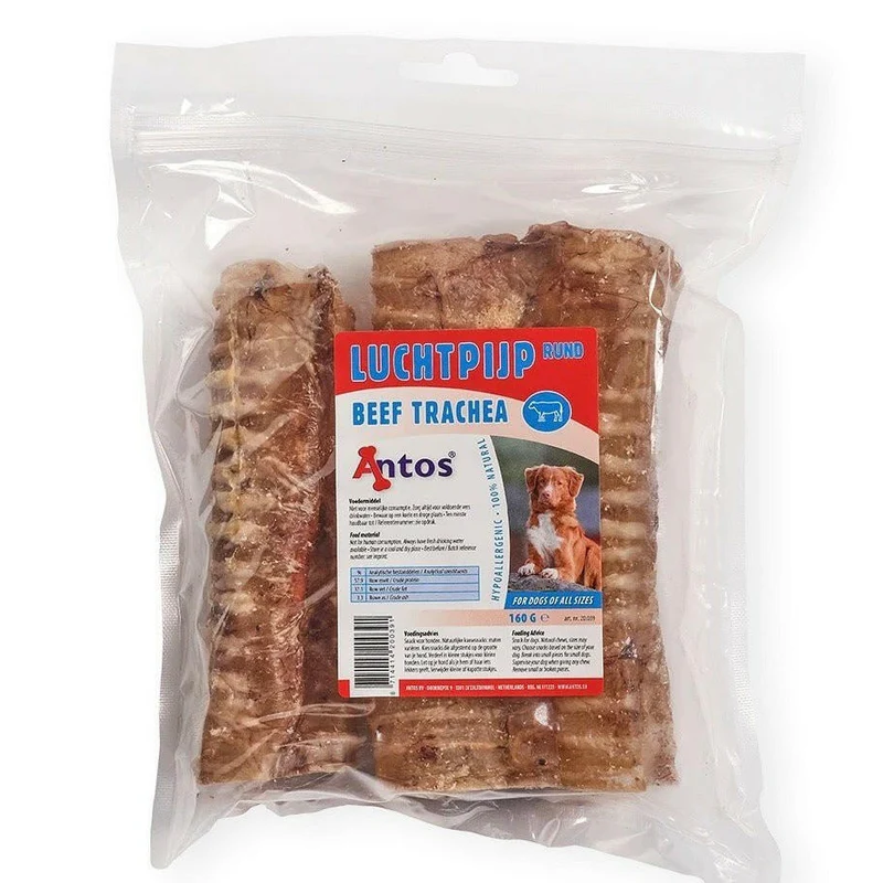 Trachées de Bœuf pour Chien – Naturel – Antos