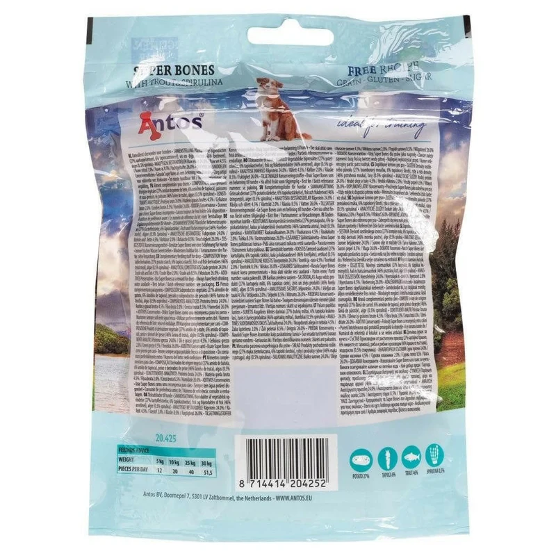Super Bones Truite & Spiruline pour chien