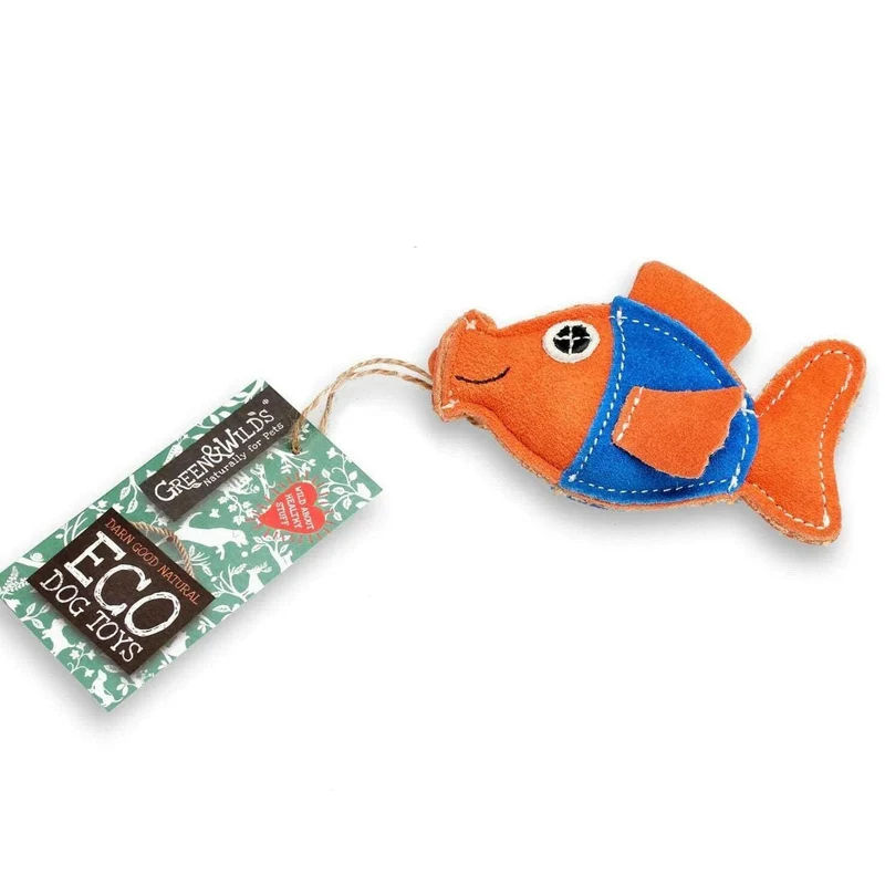 Goldie le Poisson Rouge – Jouet Écologique pour Chat et Petit Chien