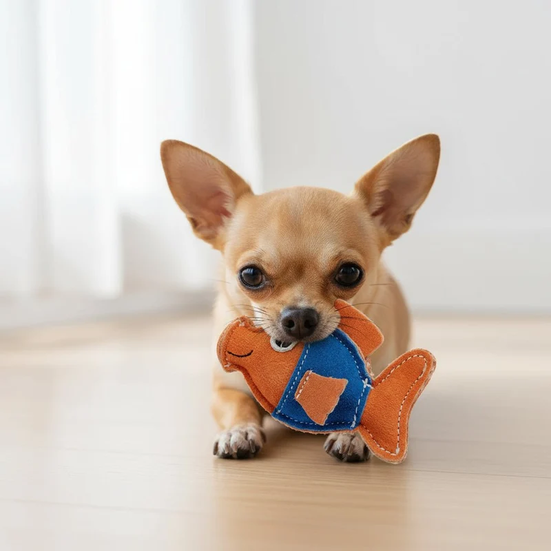 Goldie le Poisson Rouge – Jouet Écologique pour Chat et Petit Chien