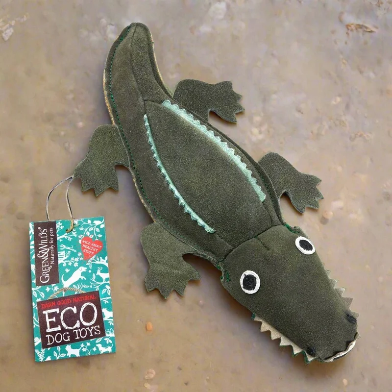 Colin le Crocodile jouet pour chien ècologique