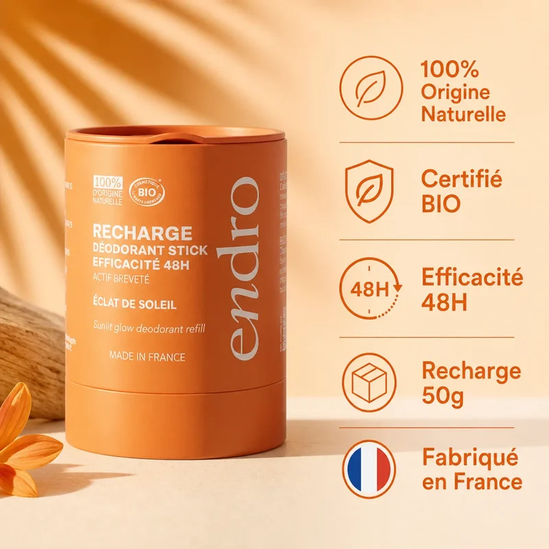Recharge Déodorant Stick - Éclat Soleil - Endro