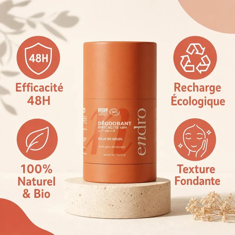 Déodorant Stick Rechargeable 50g - Éclat de Soleil - Endro