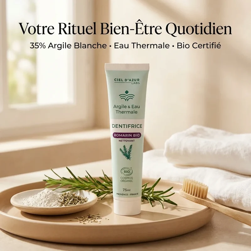 Denticlay Romarin Bio – 75 ml – Argile & Eau Thermale