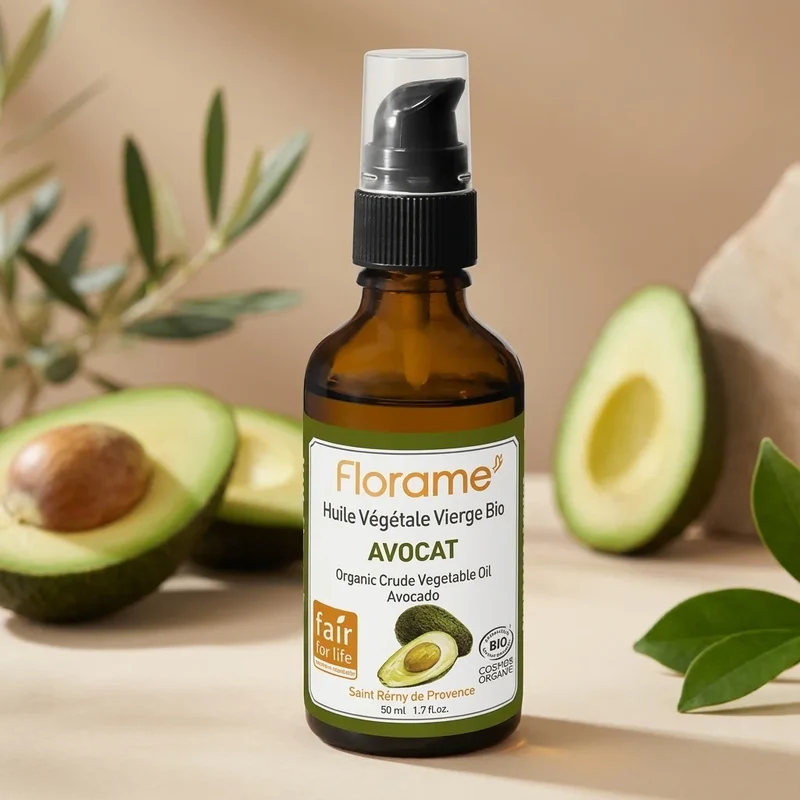 Huile Végétale d’Avocat Bio - 50 ml - Florame