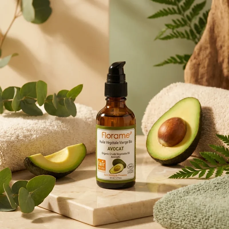 Huile Végétale d’Avocat Bio - 50 ml - Florame