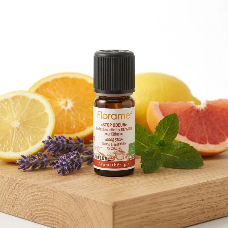Huiles Essentielles à diffuser - Stop Odeur Bio - 10 ml - Florame