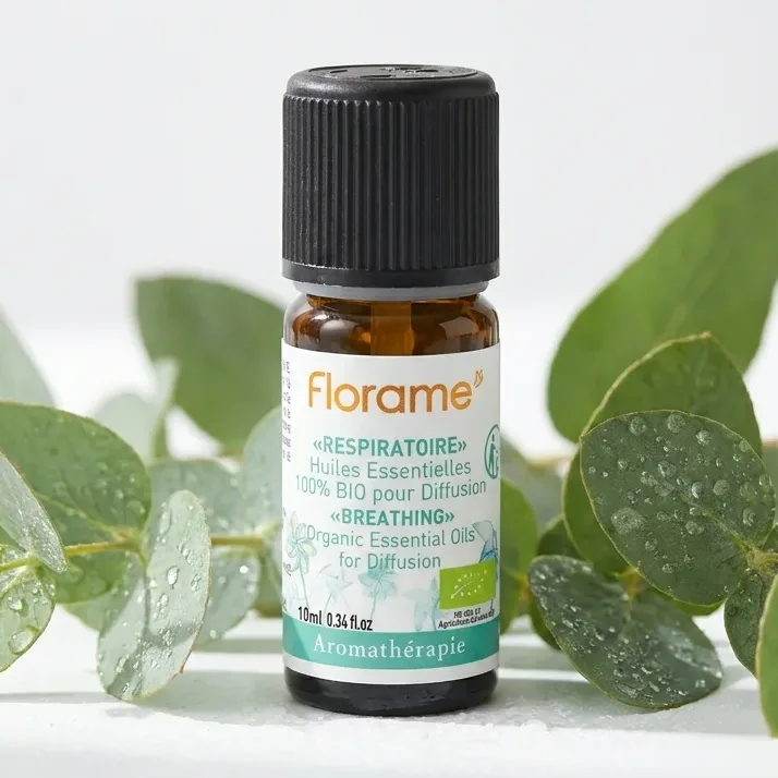 Huiles Essentielles à diffuser - Respiratoire Bio - 10 ml - Florame