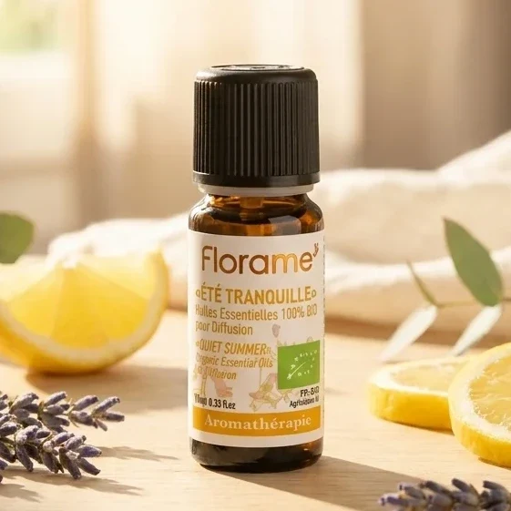 Huiles Essentielles à diffuser - Été Tranquille - Bio - 10 ml - Florame