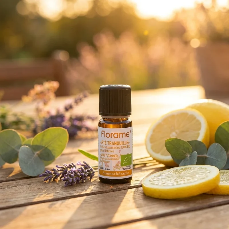 Huiles Essentielles à diffuser - Été Tranquille - Bio - 10 ml - Florame