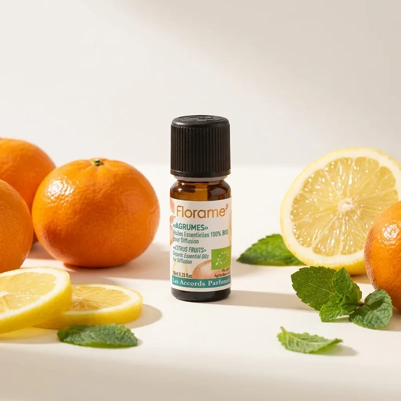 Huiles Essentielles à diffuser - Agrumes Bio - 10 ml - Florame