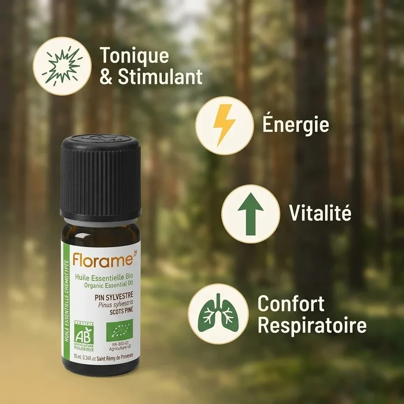 Huile Essentielle de Pin Sylvestre Bio - 10 ml - Florame