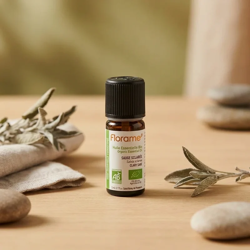 Huile Essentielle de Sauge Sclarée Bio - 5 ml - Florame
