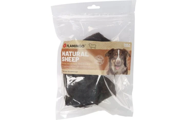 FLAMINGO Nature Snack Pied de Mouton avec Poils Friandise Naturelle Chien
