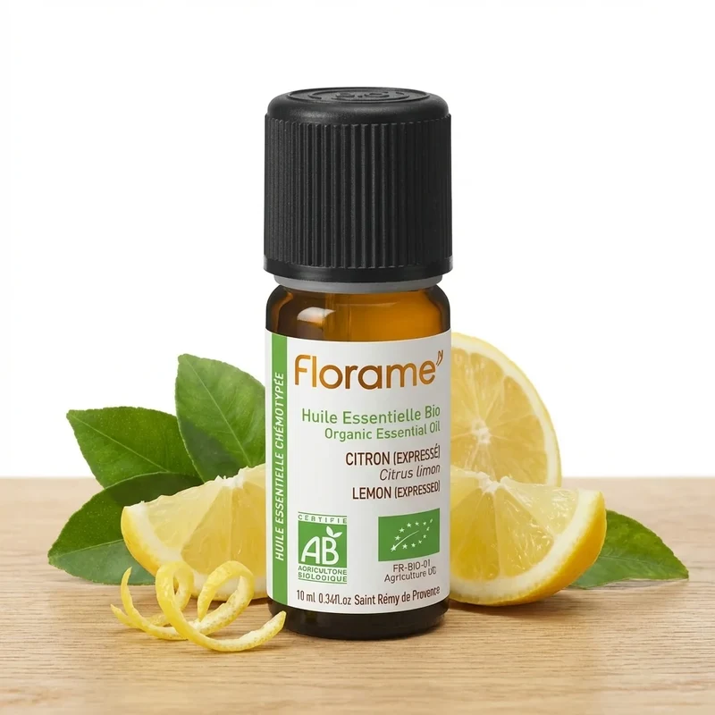 Huile Essentielle Citron Zeste Bio - 10 ml - Florame