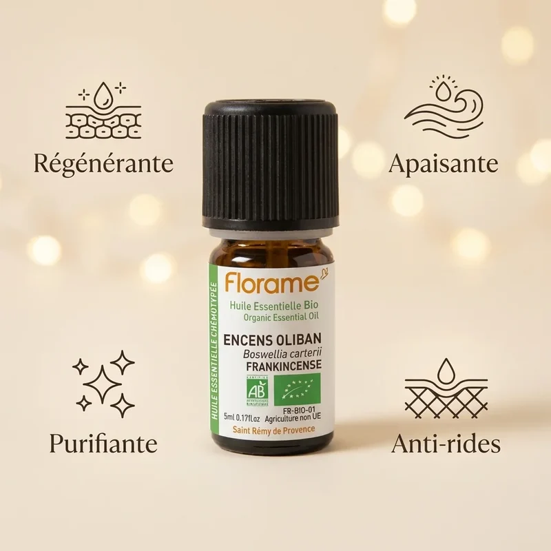 Huile Essentielle Encens Oliban Bio - 5 ml - Florame