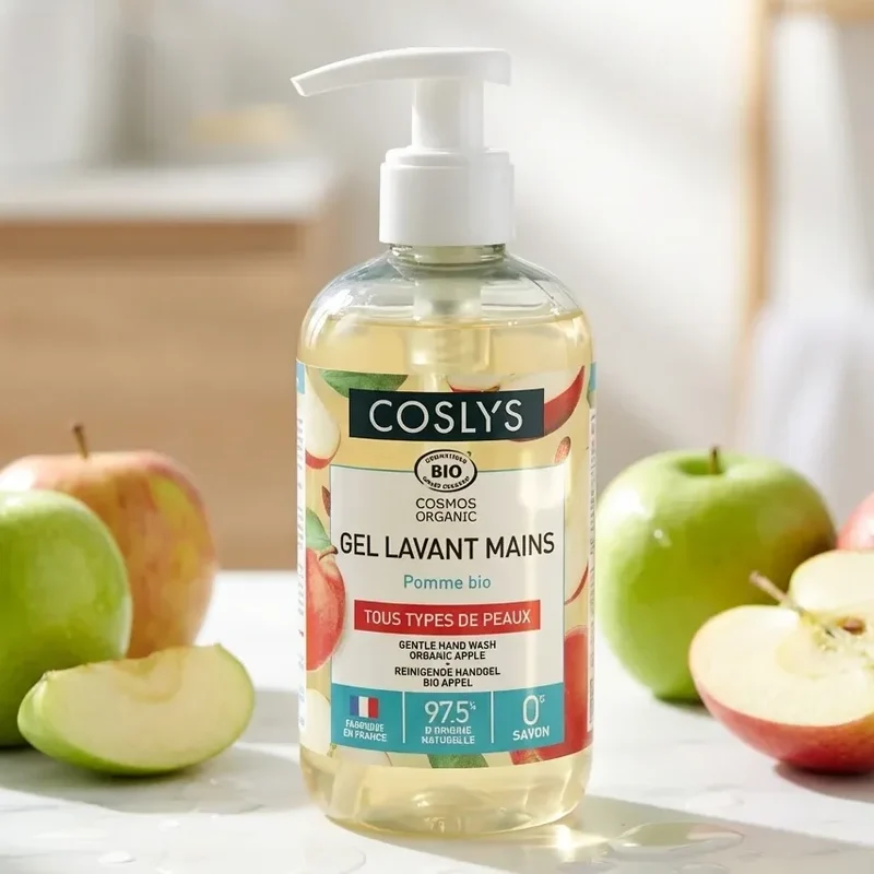Gel Lavant Mains Pomme certifié bio – 300ml – Coslys