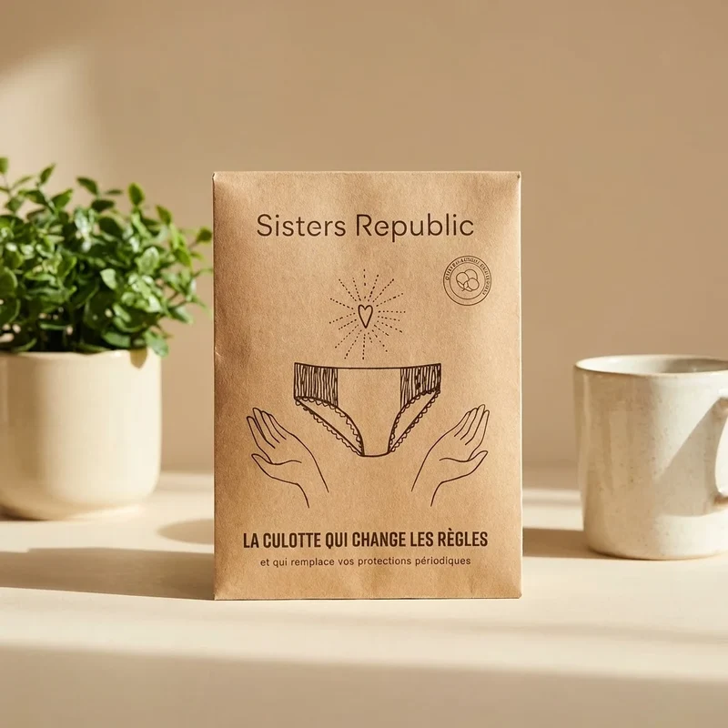 Culotte menstruelle adulte - Colette (absorption super) - Taille L - Sisters Republic