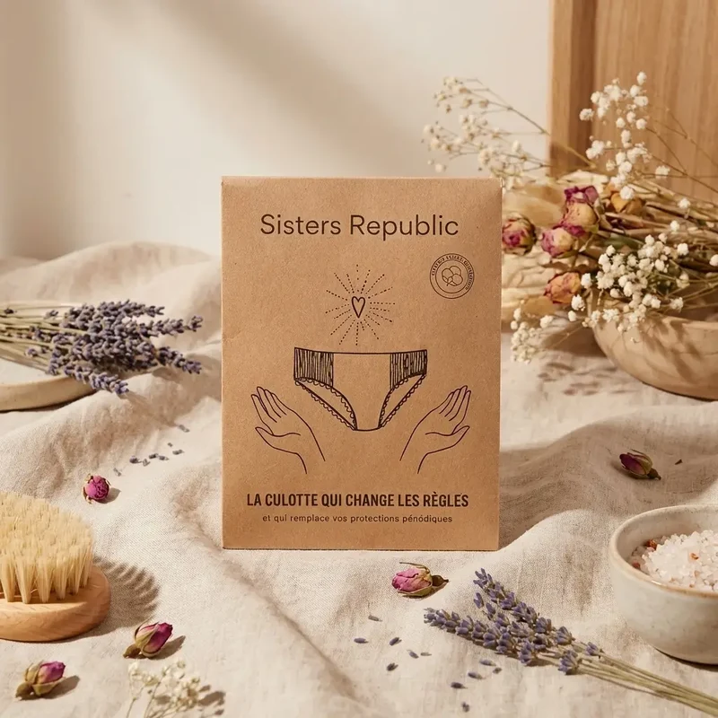 Culotte menstruelle adulte - Colette (absorption super) - Taille M - Sisters Republic