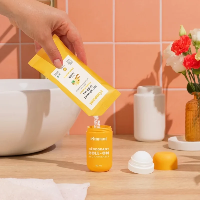 Recharge Déodorant Roll-on en Poudre - Vanille - Pimpant