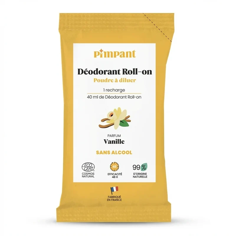 Recharge Déodorant Roll-on en Poudre - Vanille - Pimpant