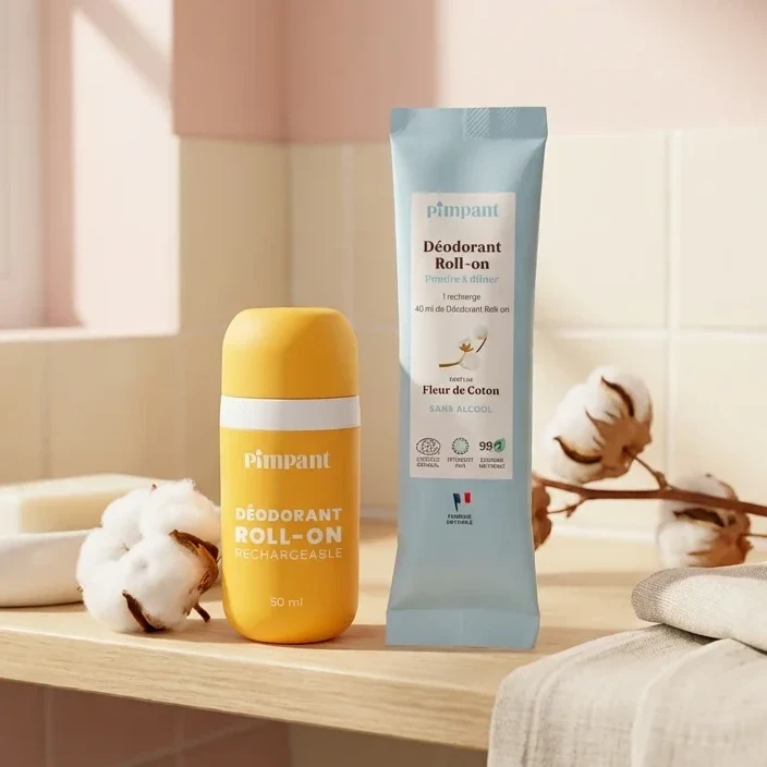Recharge Déodorant en Poudre à Diluer - Fleur de coton - Pimpant