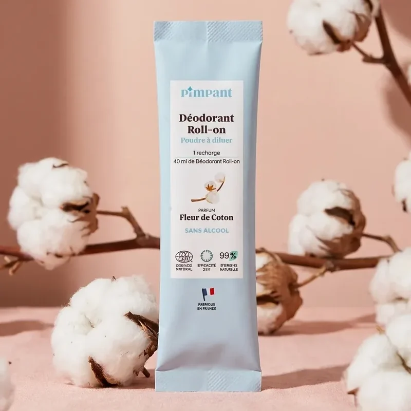 Recharge Déodorant en Poudre à Diluer - Fleur de coton - Pimpant