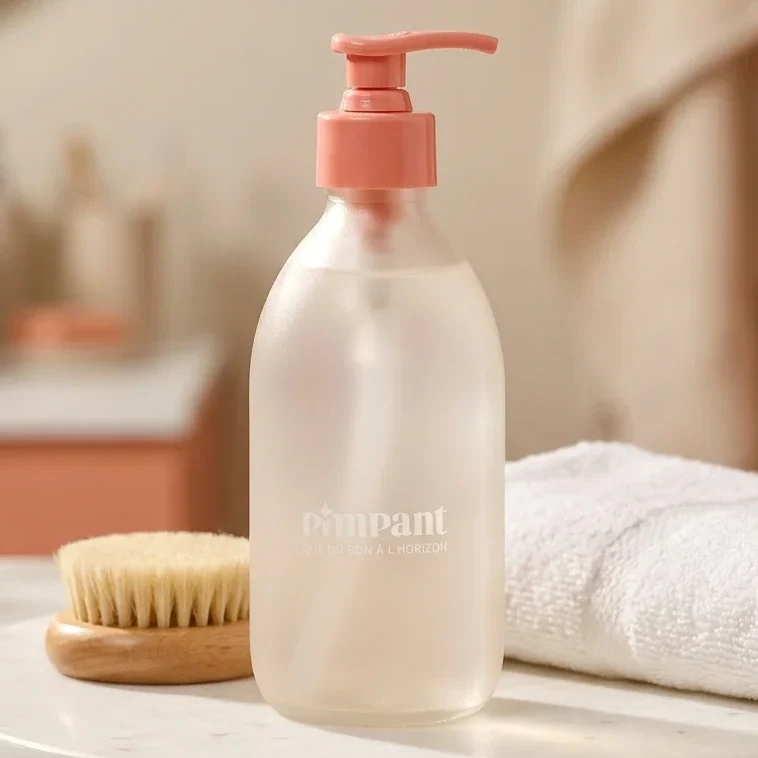 Bouteille en Verre Rechargeable pour Gel Lavant Kids - 250 ml - Pimpant