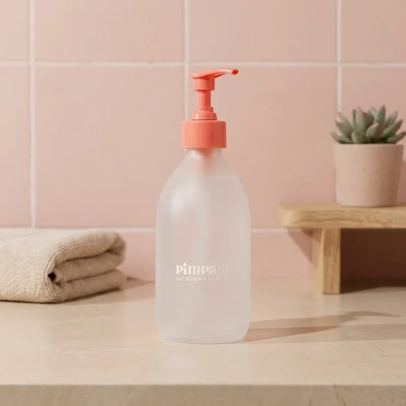 Bouteille en Verre Rechargeable pour Gel Lavant Kids - 250 ml - Pimpant