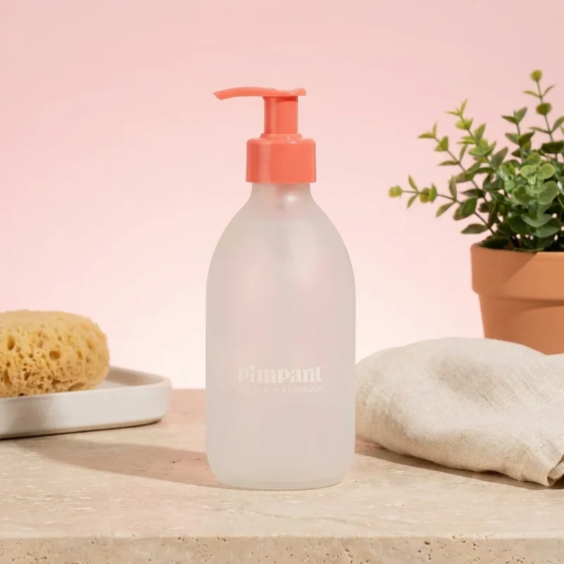 Bouteille en Verre Rechargeable pour Gel Lavant Kids - 250 ml - Pimpant