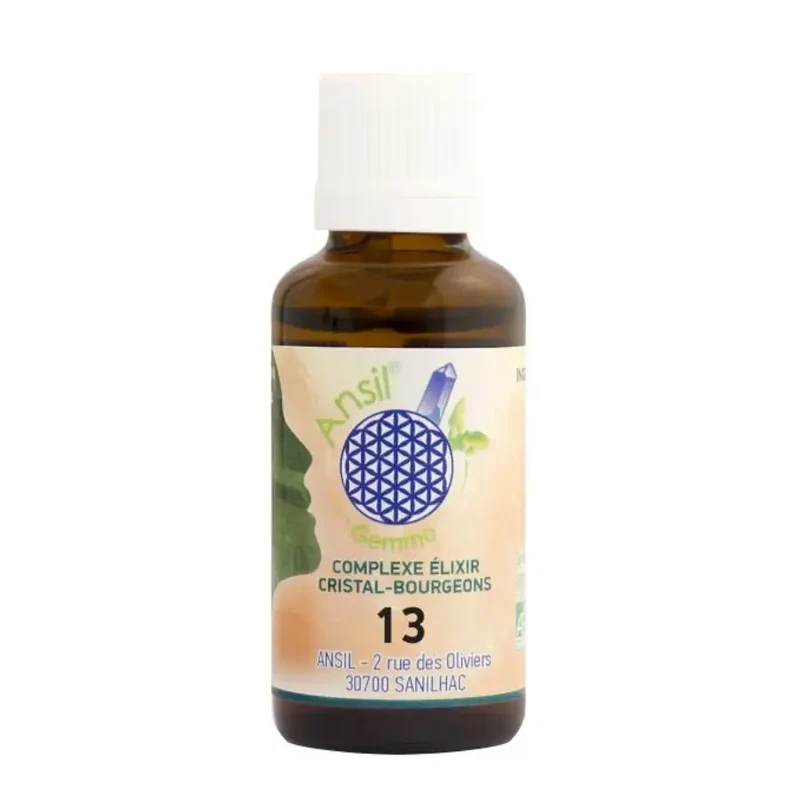 Complexe bio Quartz rutile, Noisetier, Peuplier et Charme - 30 ml - Ansil