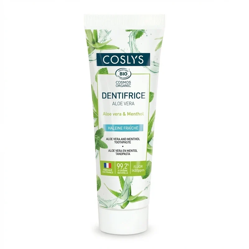 Dentifrice Aloe vera & Menthol - 100g - Coslys